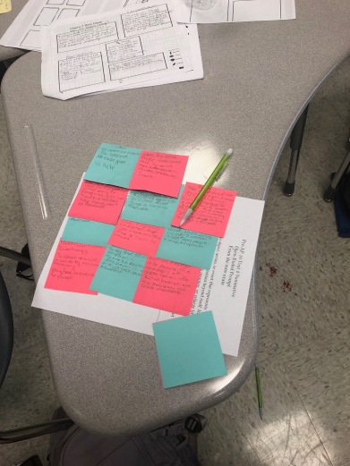 Color: This student used color coding and matched quotes to commentary.